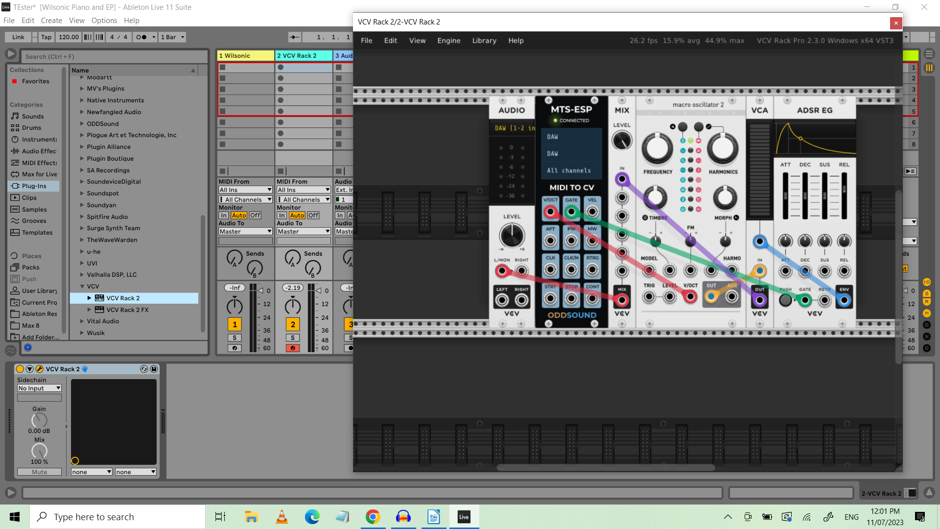 Simple microtonal patch in VCV Rack Pro 2